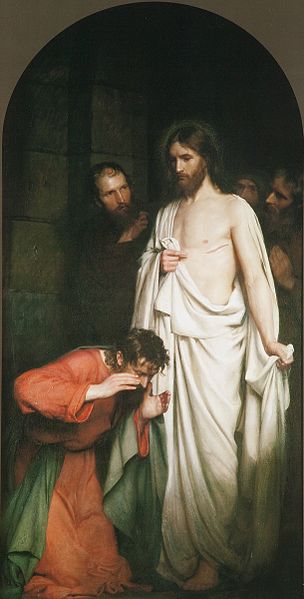 The Doubting Thomas, Carl Heinrich Bloch